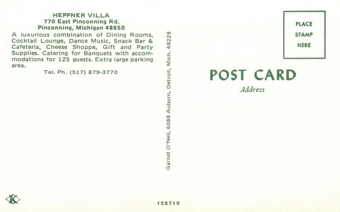 Heppner Villa - Postcard